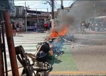 Belém sob fogo: Protesto por falta d’água trava avenida vital