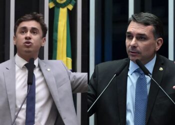 Contatos de Flávio e Nikolas achados no celular de Vorcaro